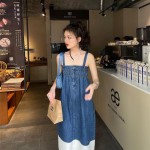 Đầm denim 2 dây