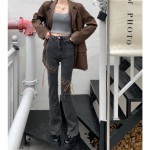 Quần jean nữ lưng cao phong cách cổ điển