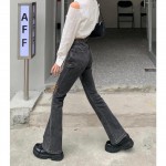 Quần jean nữ lưng cao phong cách cổ điển