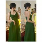 Bộ Áo Dệt Kim + Chân Váy Hai Dây Thời Trang Kiểu Pháp