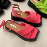 Sandal Hở Ngón Đế Dày Quai Chéo Phong Cách Hàn Quốc