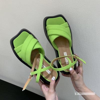 Sandal Hở Ngón Đế Dày Quai Chéo Phong Cách Hàn Quốc