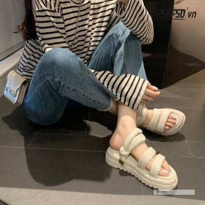 Dép Sandal Đế Dày Hai Cách Mang Thời Trang Mùa Hè