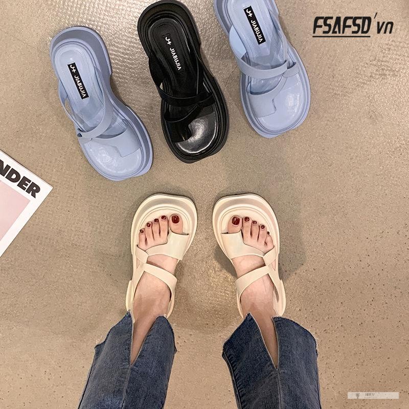 Dép Sandal Hở Ngón Đế Dày Chống Trượt 